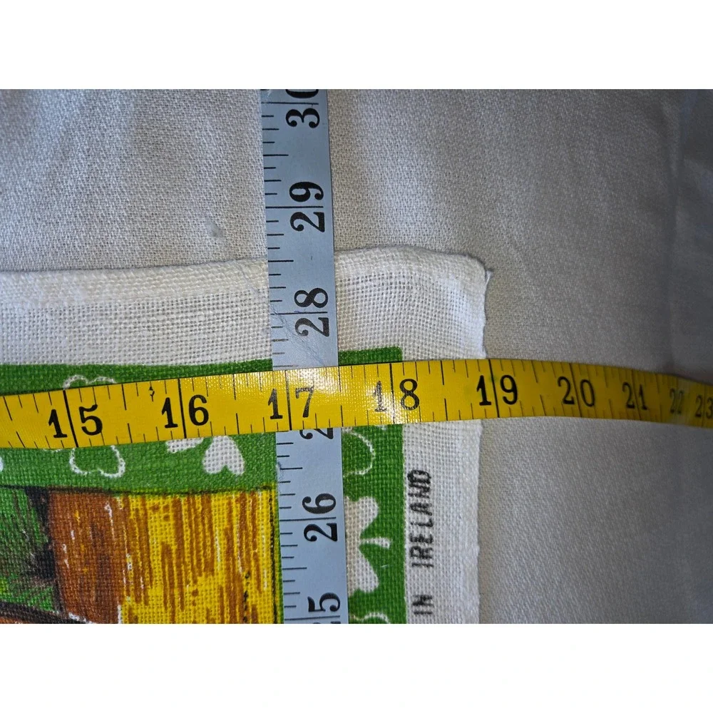 Vintage Irish Linen Tea Towels Lot of 4 - N. Ireland‎ St Vincent Souvenirs